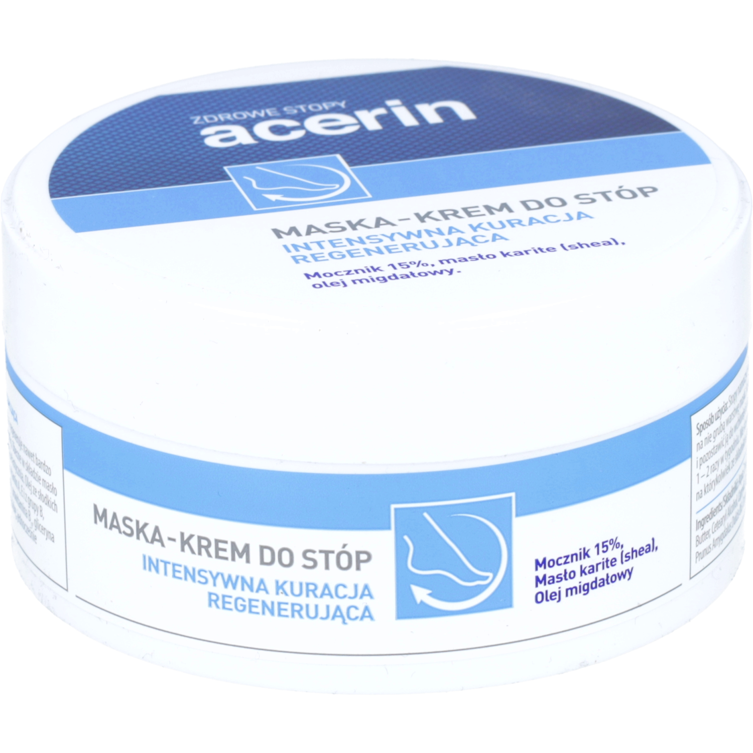 Acerin - maska-krem do stóp, intensywna kuracja regenerująca, 125 ml