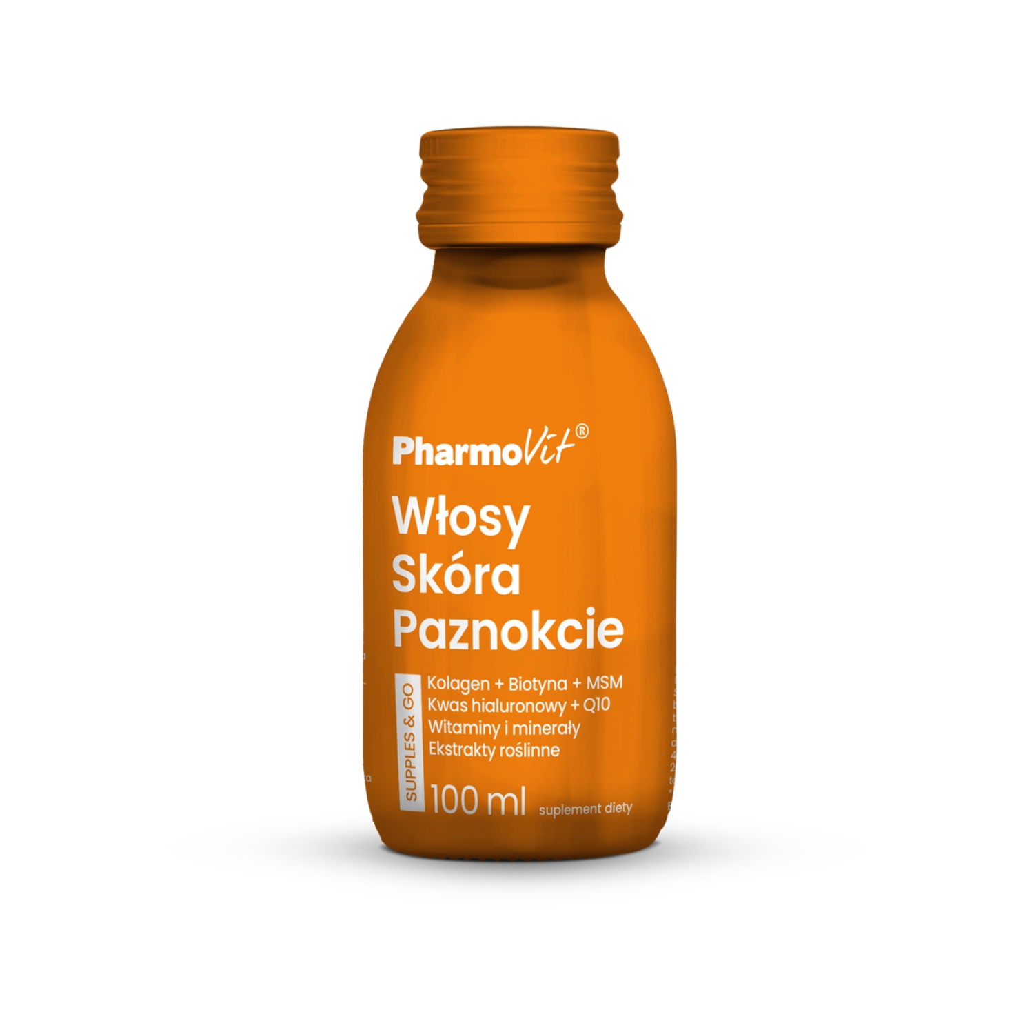 Pharmovit włosy skóra paznokcie, supples and go, 100 ml