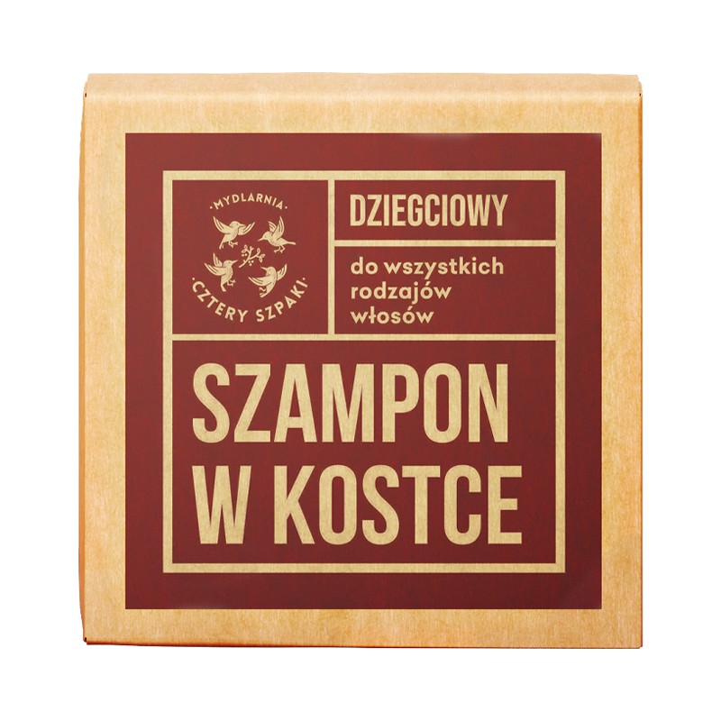 Cztery szpaki - szampon w kostce, dziegciowy, 75 g