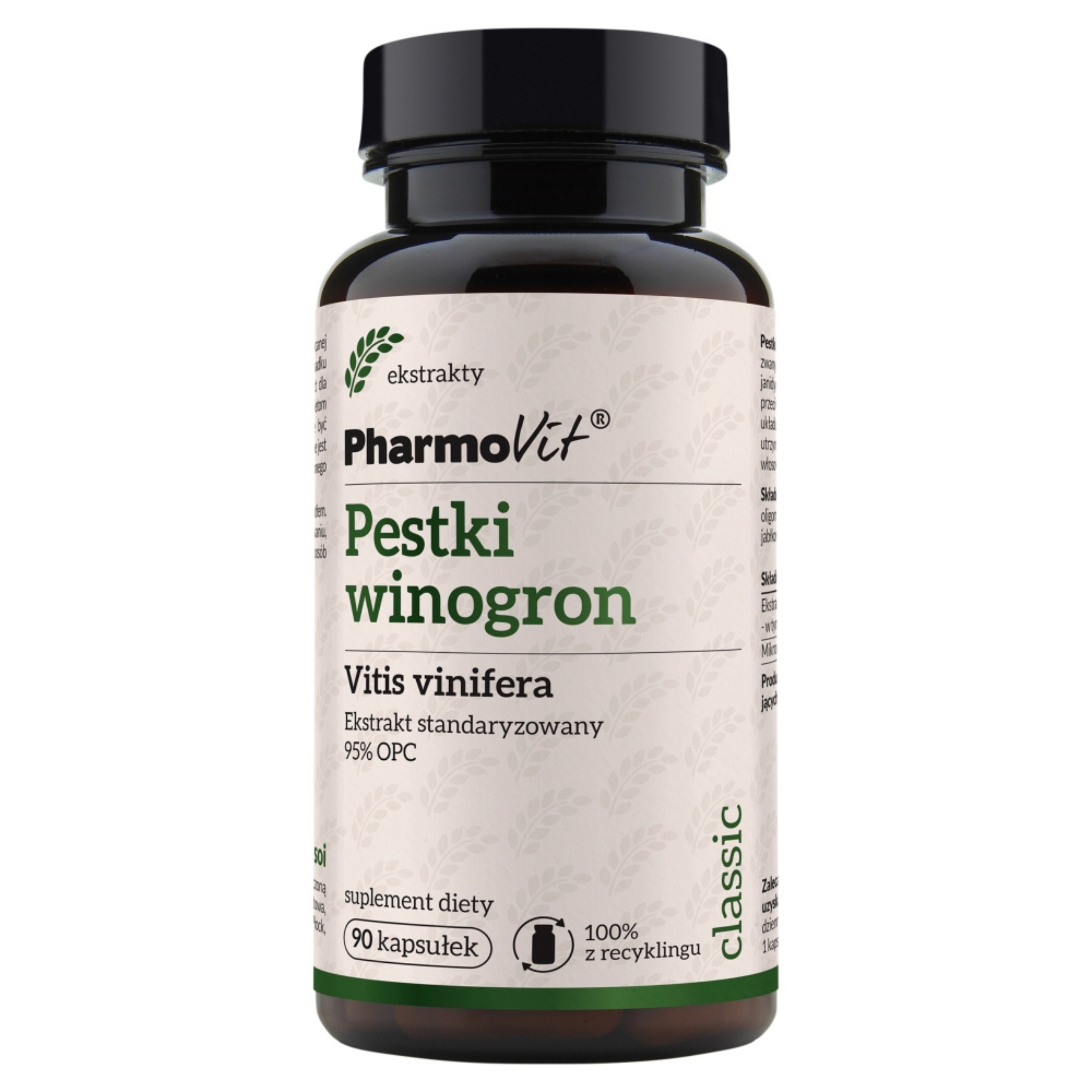 Pharmovit pestki winogron, 90 kapsułek