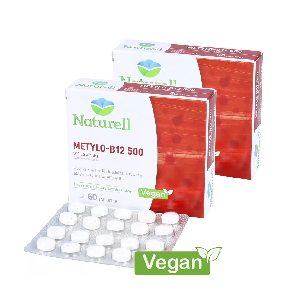Zestaw: 3 x naturell metylo-b12 500, 60 tabletek
