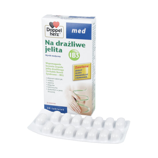Doppelherz med - na drażliwe jelita, 30 tabletek