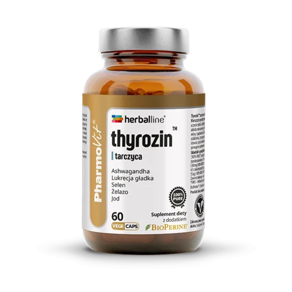 Pharmovit herballine thyrozin tarczyca, 60 kapsułek roślinnych