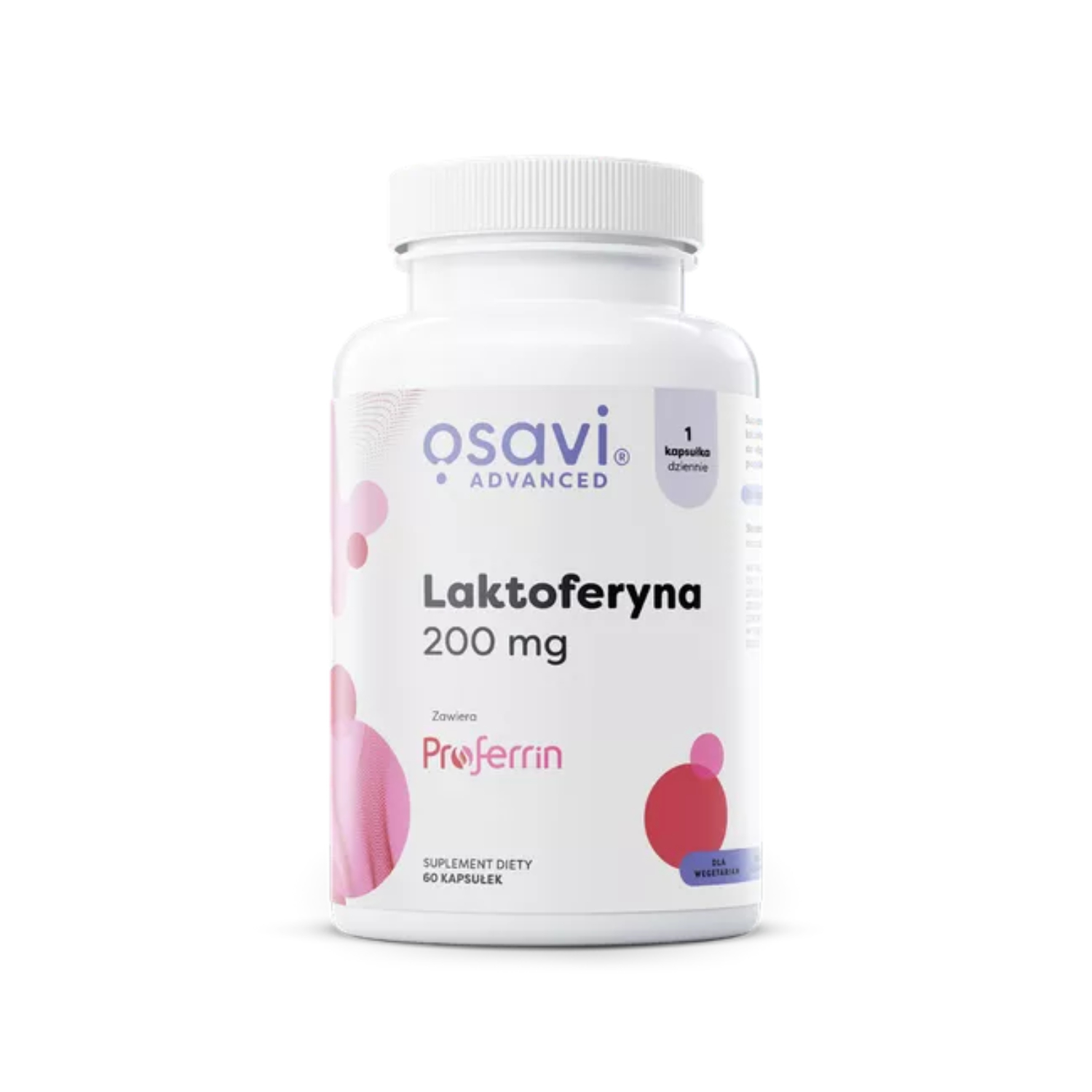 Osavi laktoferyna 200 mg, 60 kapsułek
