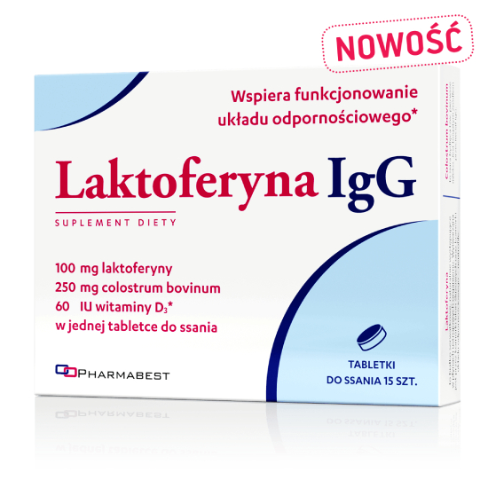 Laktoferyna igg, 15 tabletek do ssania