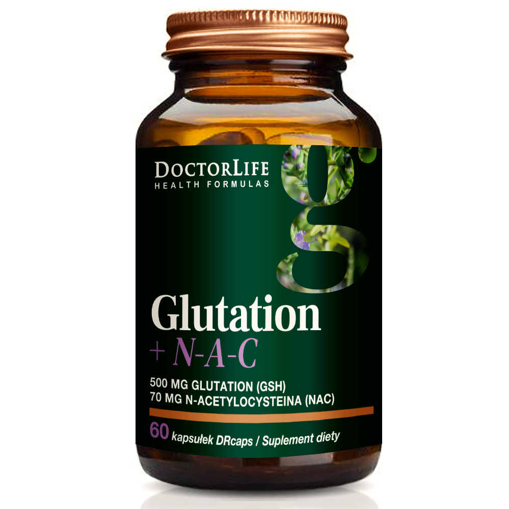 Doctor life l-glutation + nac, 60 kapsułek