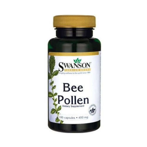 Swanson bee pollen - pyłek pszczeli 400 mg, kapsułki, 100 sztuk