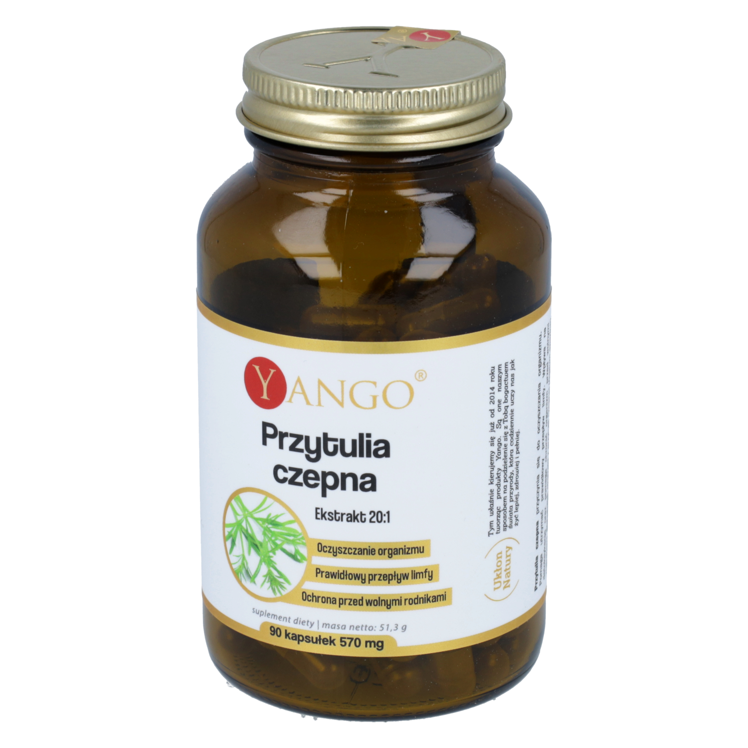 Yango przytulia czepna, 90 kapsułek