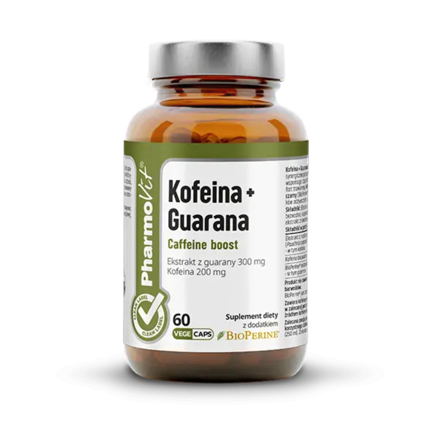 Pharmovit kofeina i guarana, 60 kapsułek
