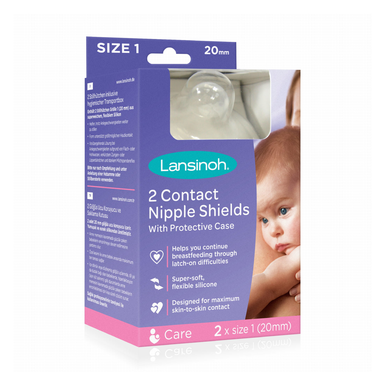 Lansinoh - osłonki laktacyjne (20 mm), 2 sztuki