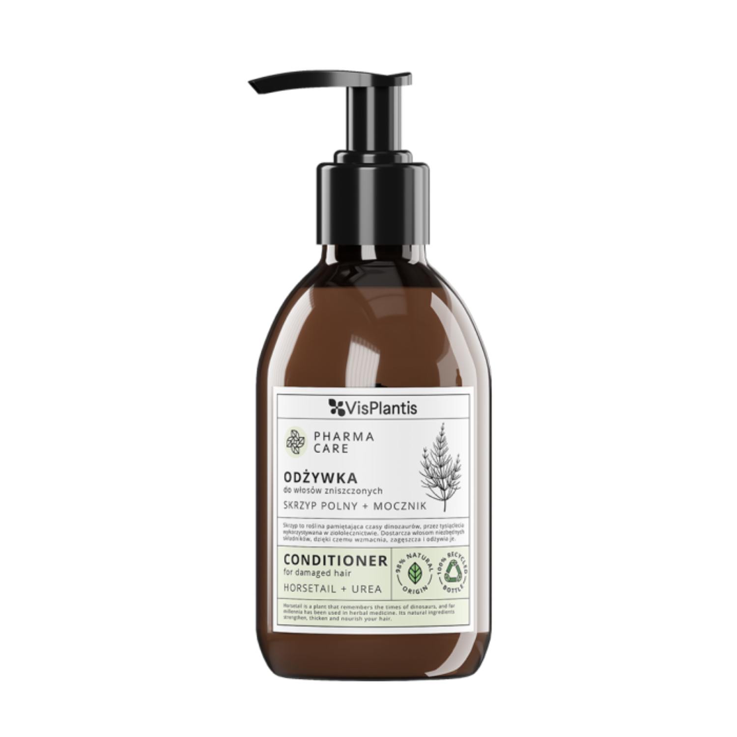 Vis plantis pharma care - odżywka do włosów zniszczonych, skrzyp polny i mocznik, 300 ml
