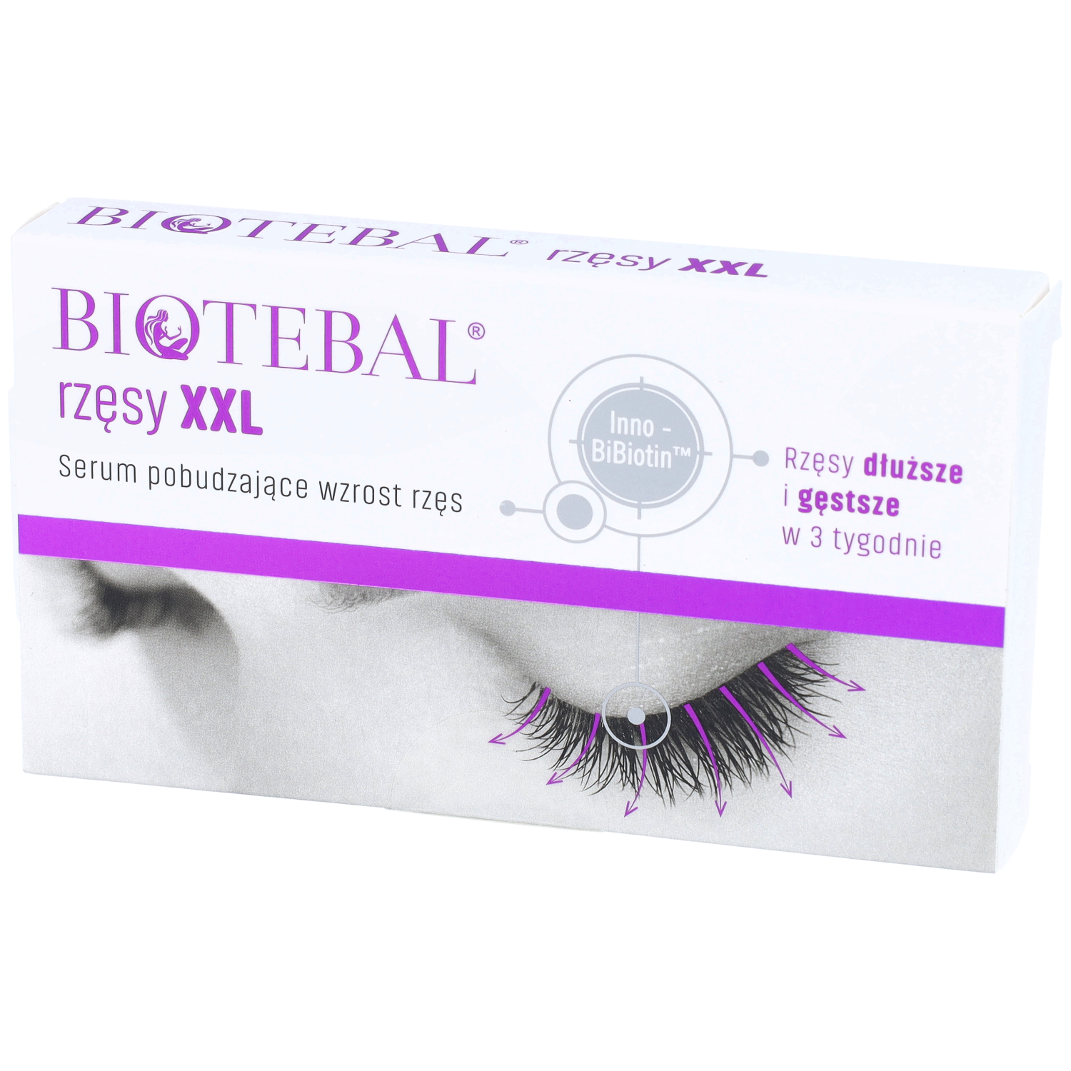 Biotebal rzęsy xxl - serum pobudzające wzrost rzęs, 3 ml