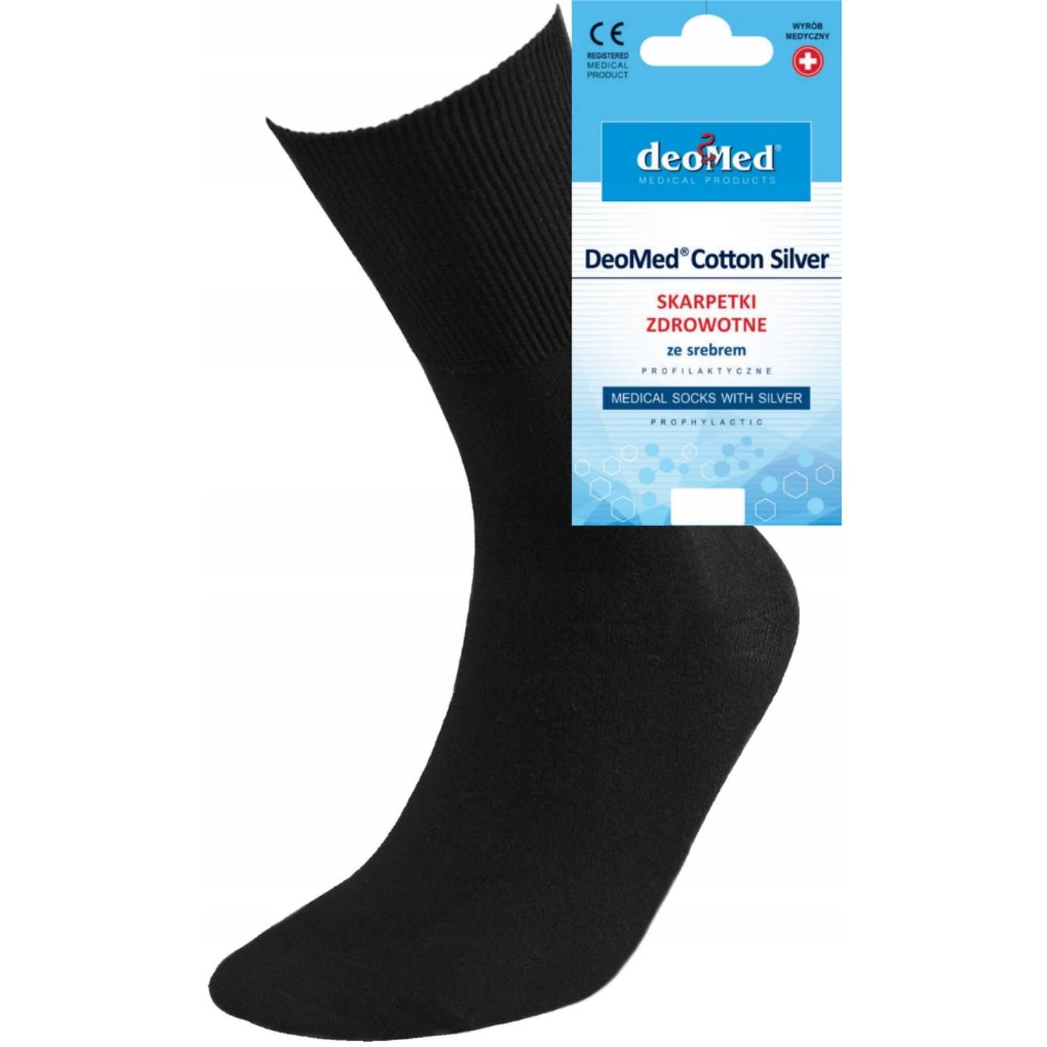 Deomed cotton silver skarpetki, rozmiar 35-38