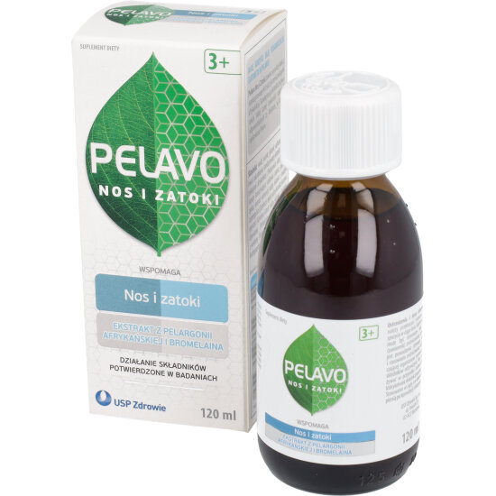 Pelavo nos i zatoki - zatkany nos i niedrożne zatoki, 120 ml