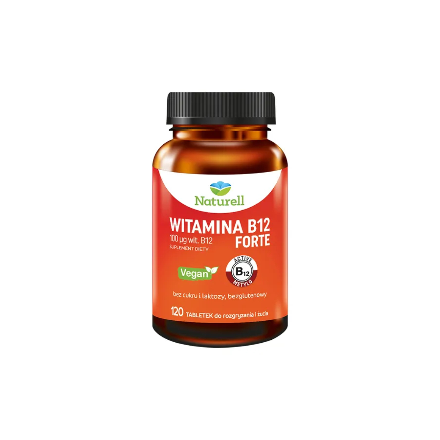 Naturell, witamina b12 forte, 120 tabletek