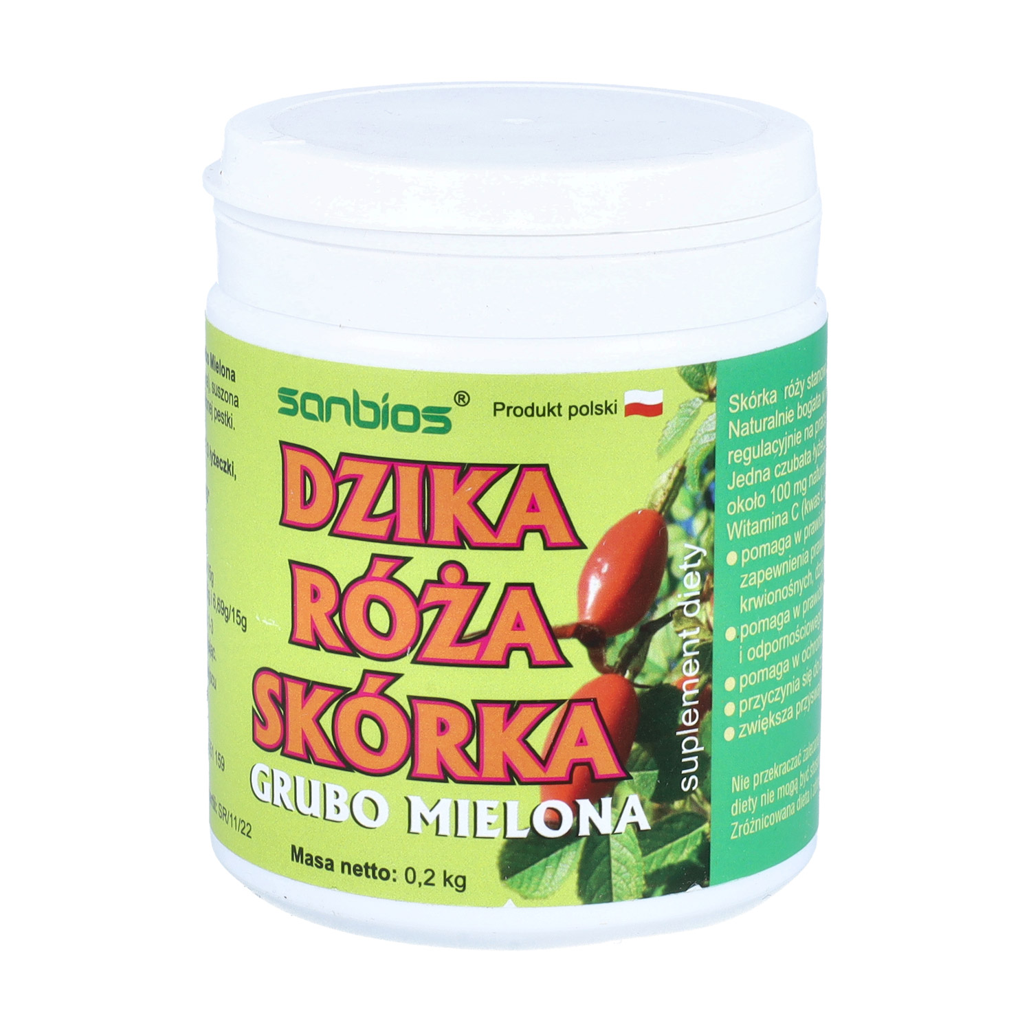 Sanbios dzika róża skórka, 200 g