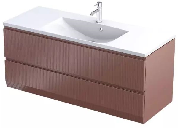 Oristo Brylant szafka 119,6x45,5x50 cm podumywalkowa wisząca ceglana OR36-SD2S-120-19R