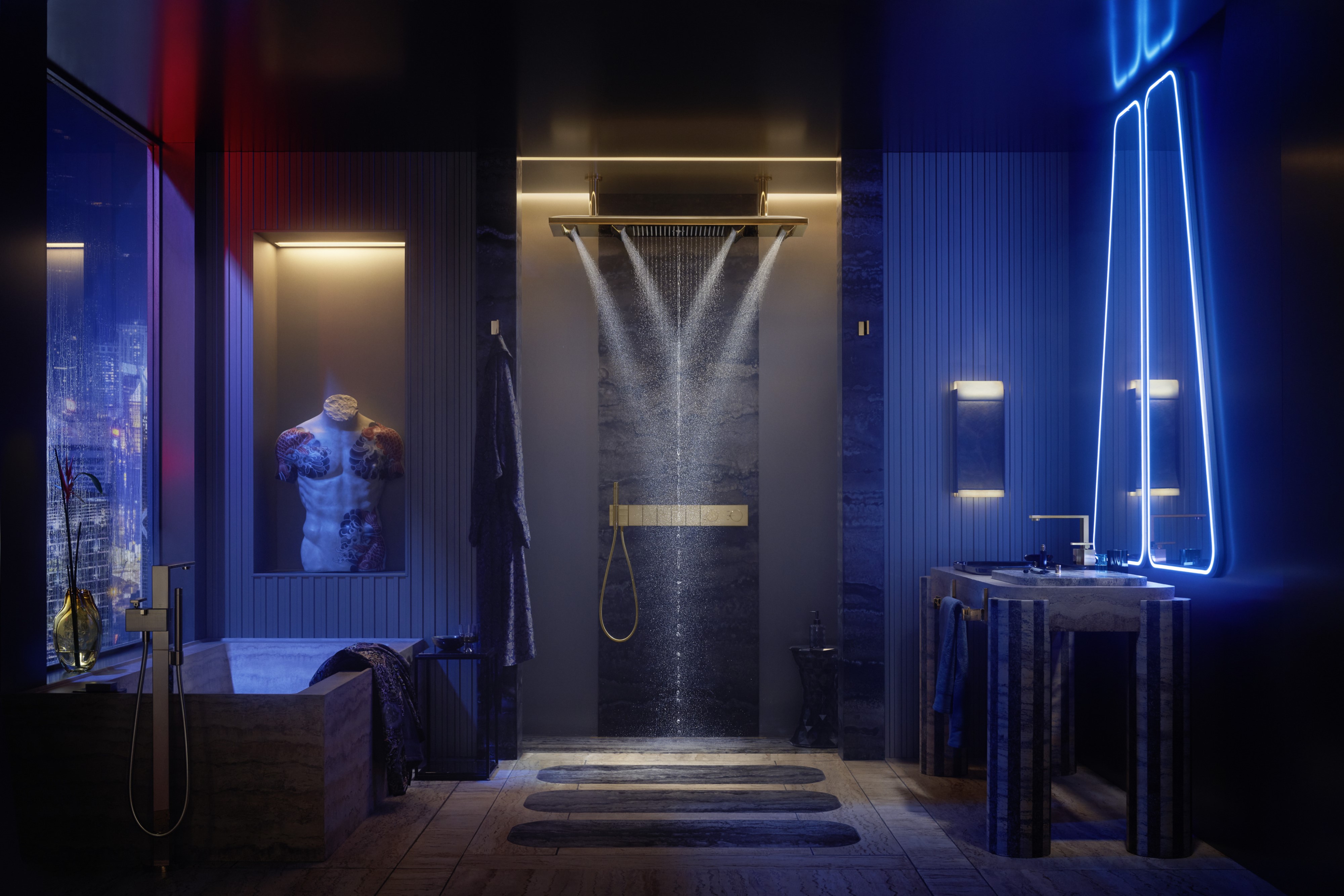 Axor Universal Rectangular wieszak na ręcznik chrom 42611000