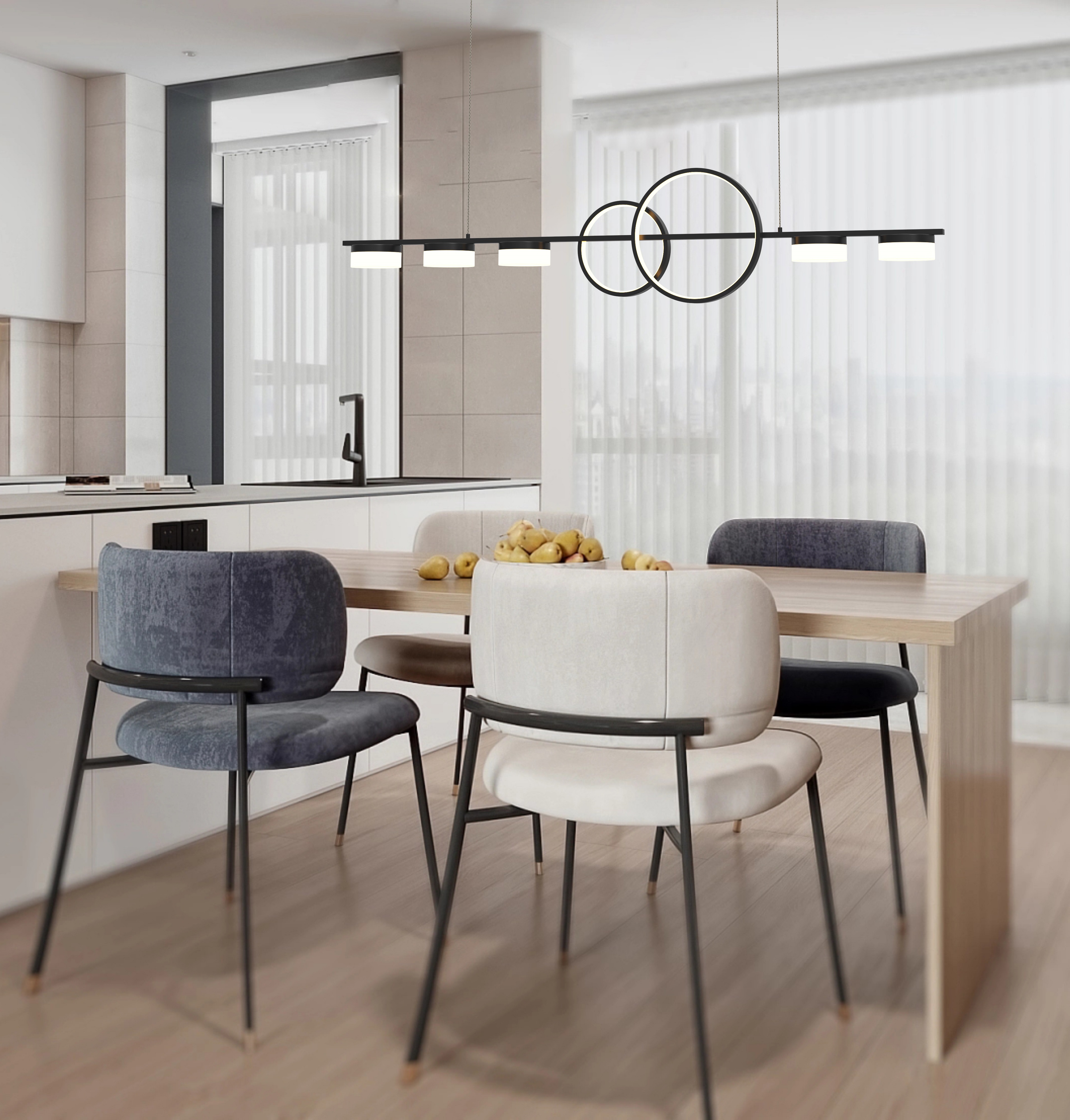 Aviano Messina lampa wisząca czarna 7030-702