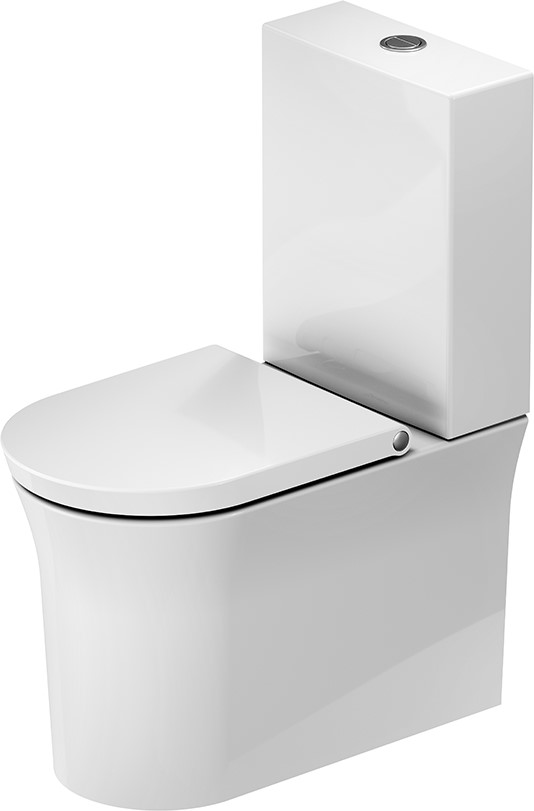 Duravit White Tulip miska WC kompakt stojąca Rimless biała 2197090000
