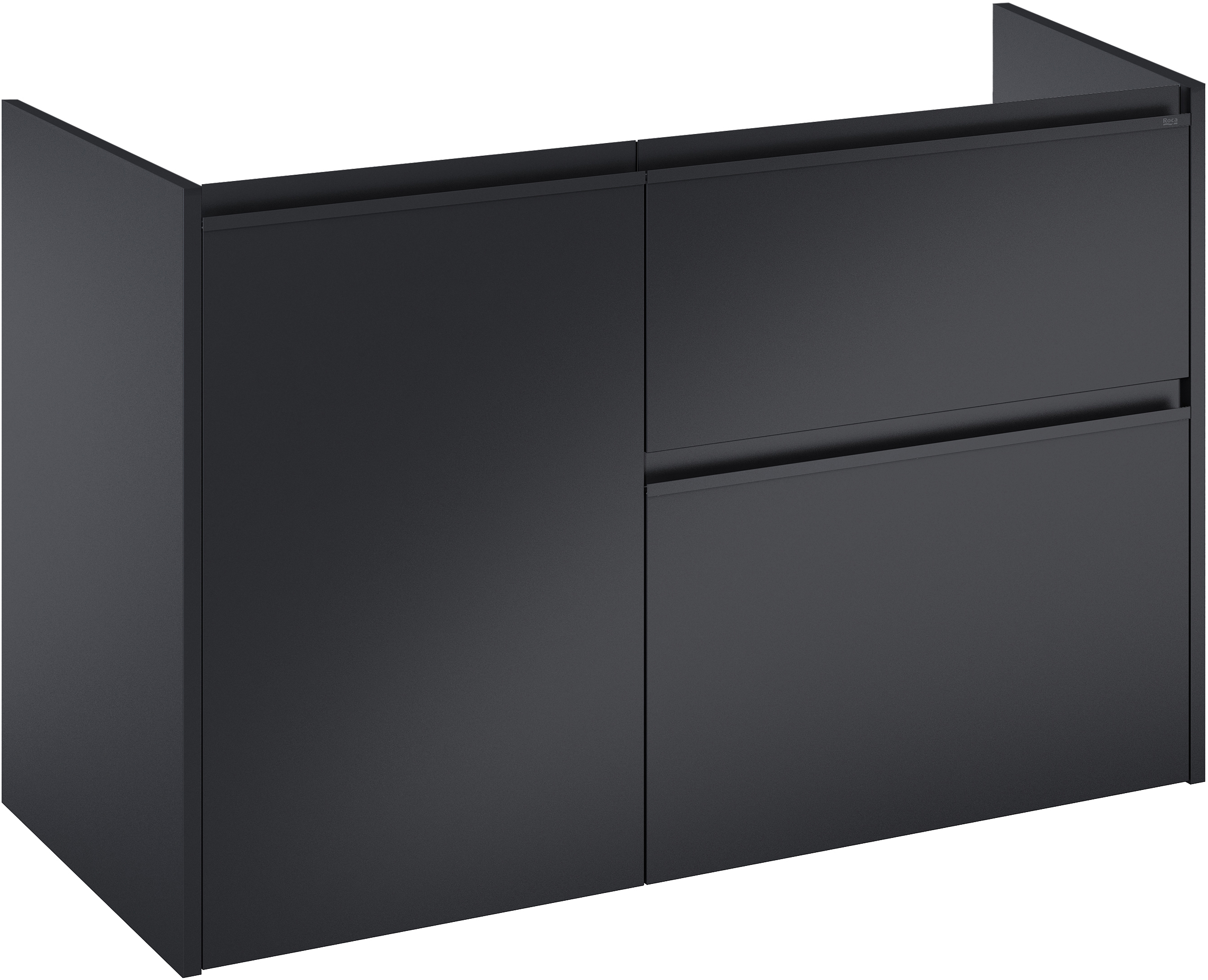 Roca Gap Pro szafka 98,5x45,1x63,5 cm podumywalkowa wisząca czarny mat A857905532
