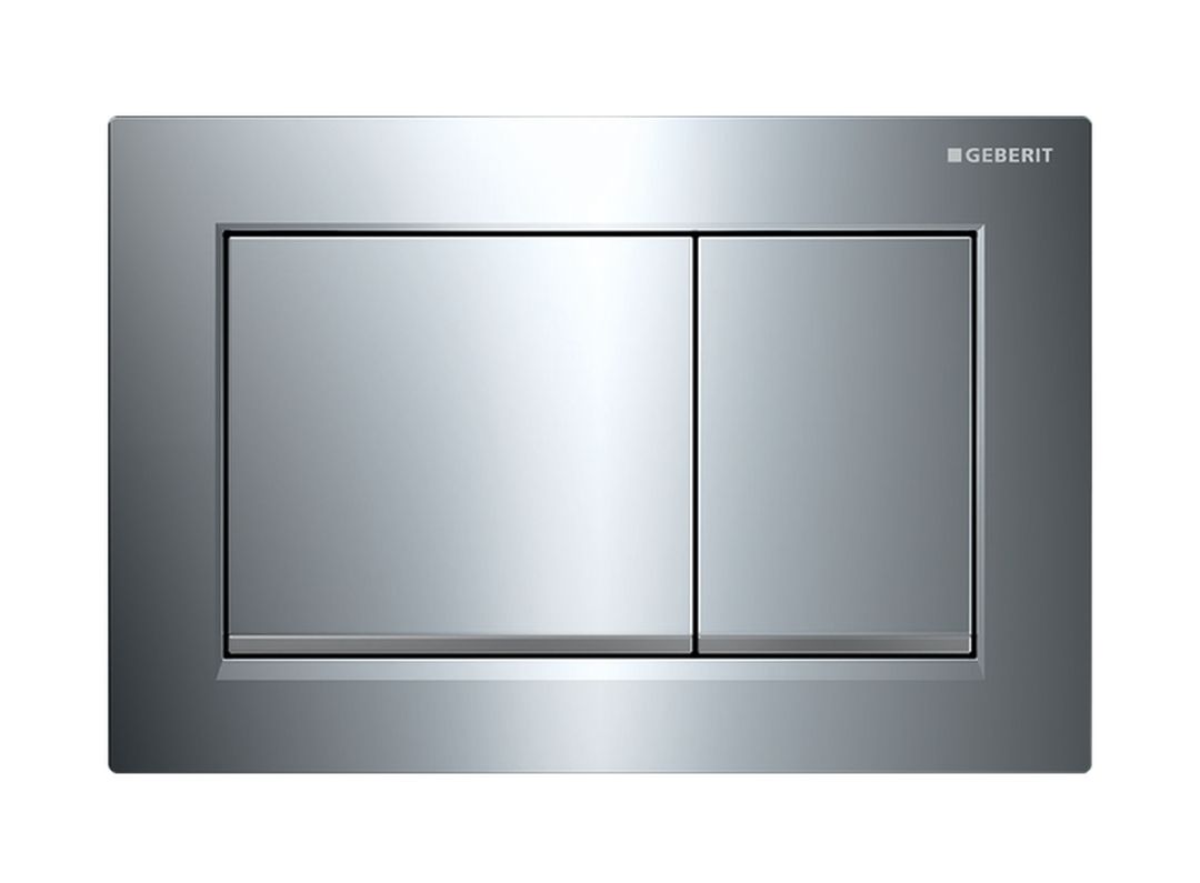 Geberit Omega20 przycisk spłukujący do WC chrom błyszczący-chrom mat 115.080.KH.1 - Wysyłka w 24h