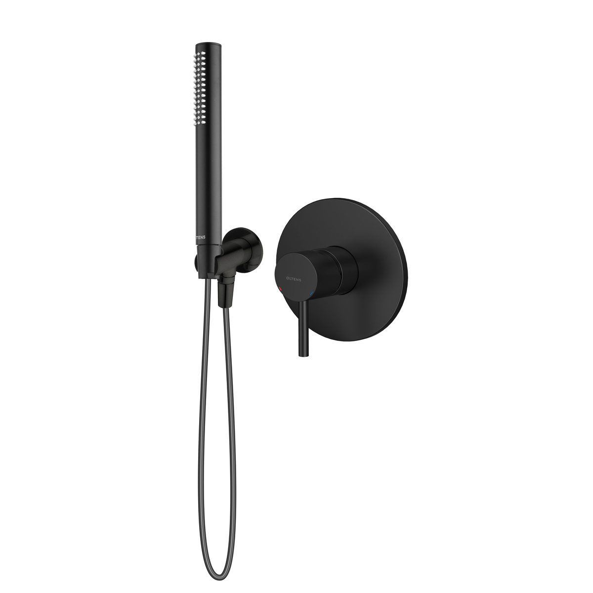 Zestaw Oltens Molle bateria prysznicowa podtynkowa z zestawem prysznicowym Ume Hvita czarny mat 36612300 - Wysyłka w 24h