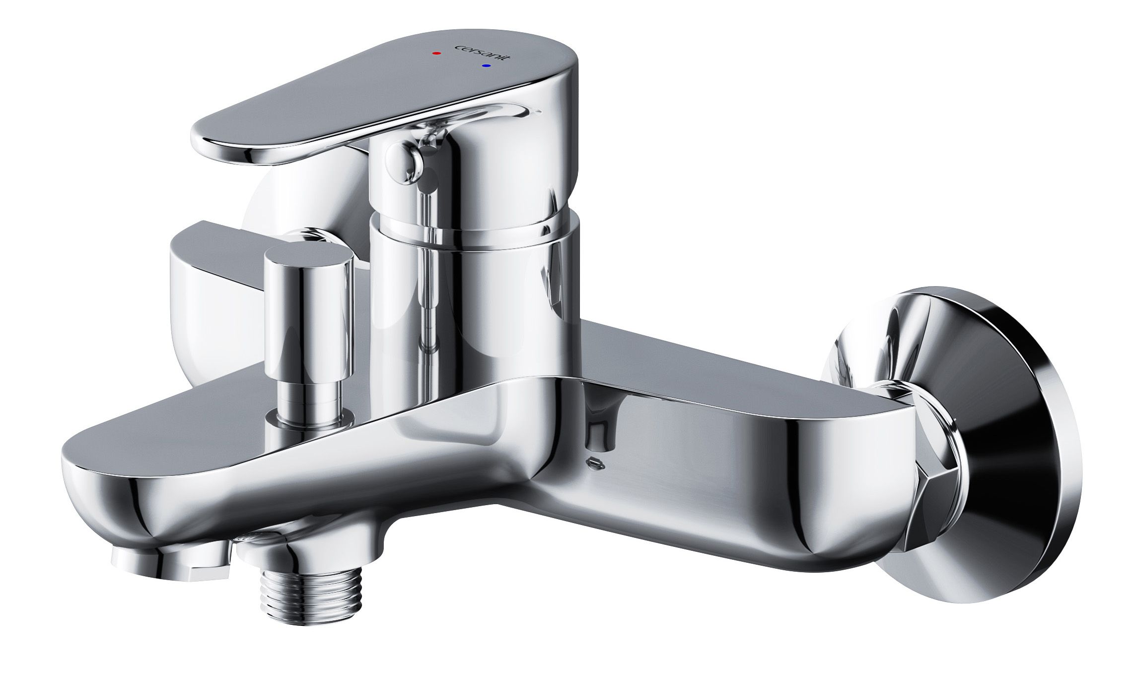 Cersanit Libra bateria wannowo-prysznicowa ścienna chrom S951-406