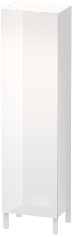 Duravit L-Cube szafka boczna 176 cm wysoka prawa biały połysk LC1181R2222