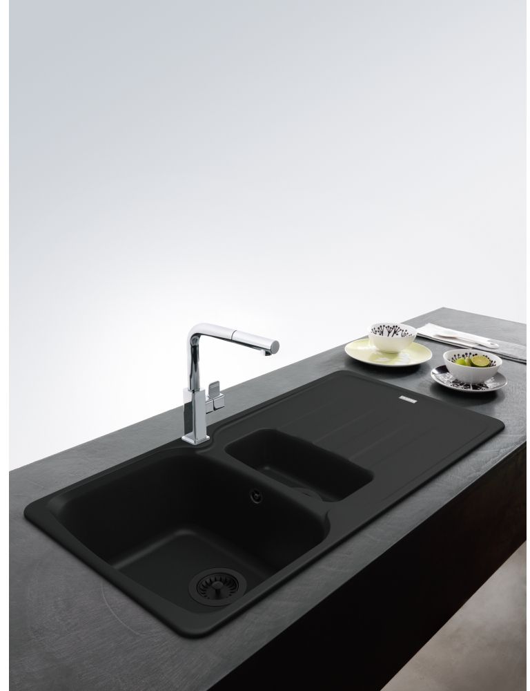 Franke Antea zlewozmywak granitowy 97x50 cm czarny 114.0693.549