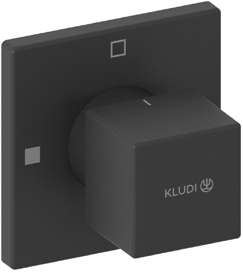 Kludi Decus element zewnętrzny zaworu podtynkowego czarny mat 548473975