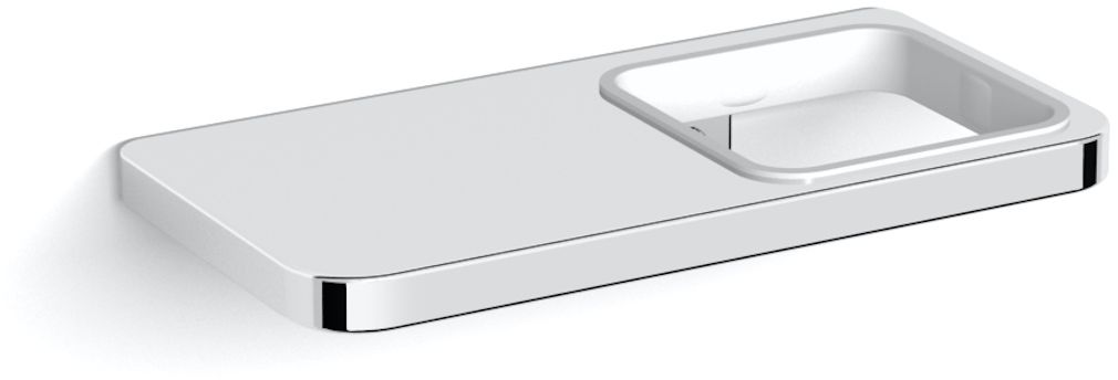 Stella Next uchwyt pojedynczy z półką 16 cm chrom 08.412