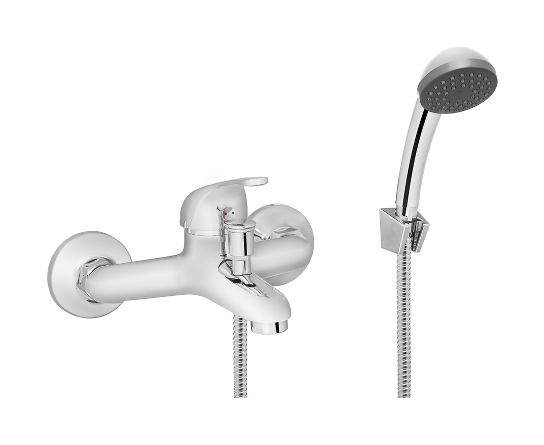 Invena Mitris bateria wannowo-prysznicowa ścienna chrom BW-79-KPL