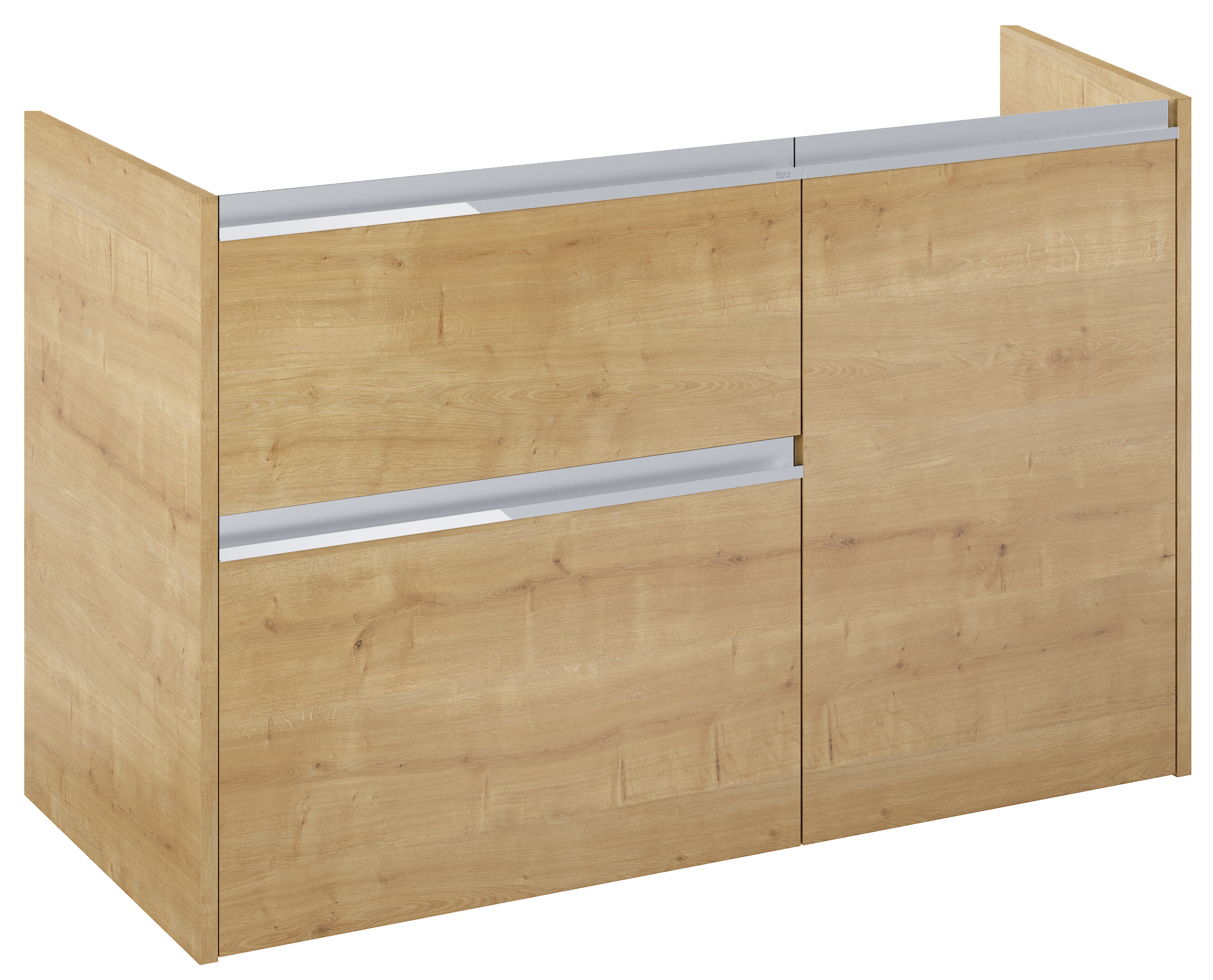Roca Gap Pro szafka 98,5x45,1x63,5 cm podumywalkowa wisząca jasny dąb A857904464