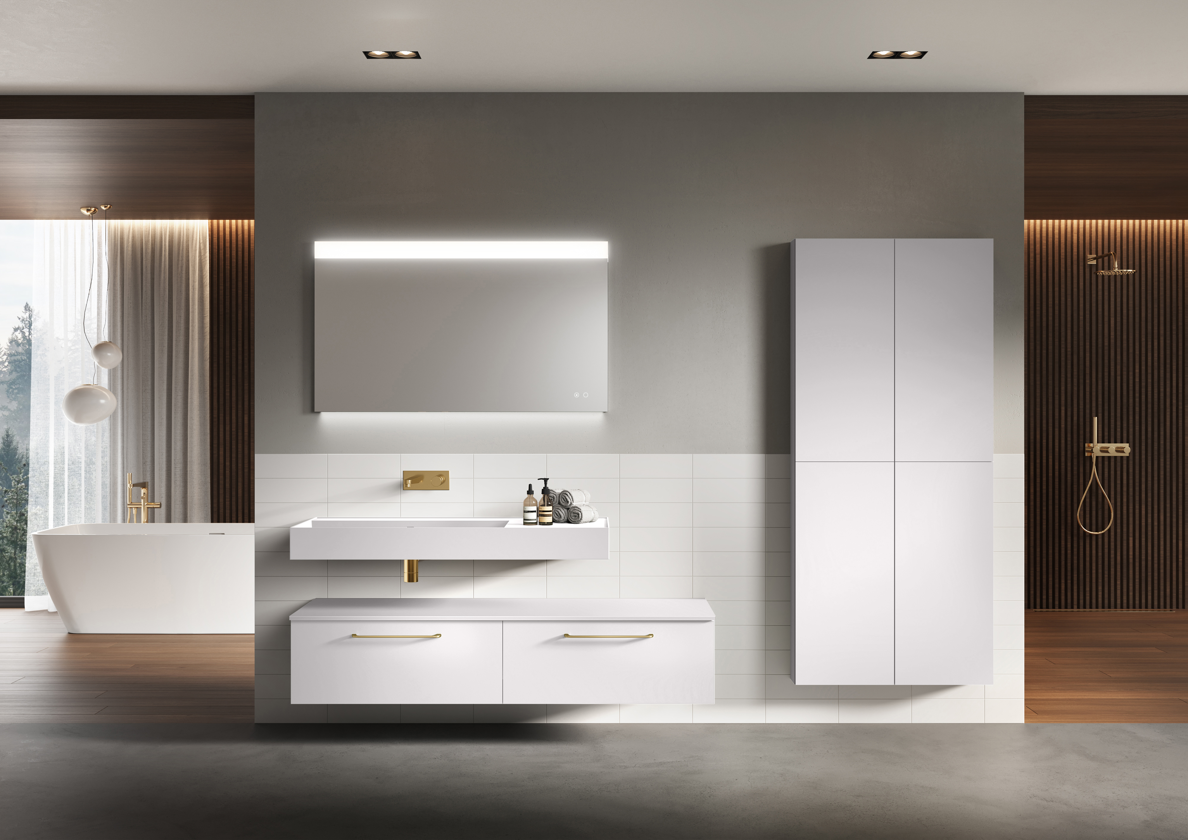 Elita For All szafka 40x12,6x180 cm boczna wisząca white matt RE030400065290