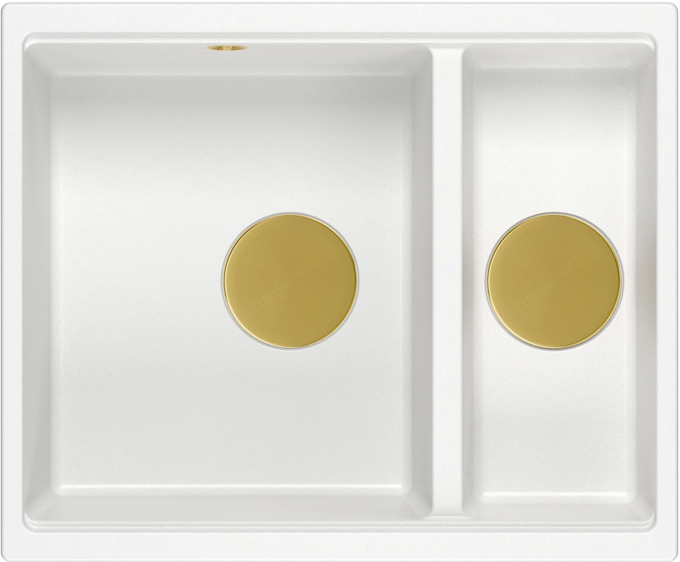 Quadron Logan zlewozmywak GraniteQ 55x46 cm biały HCQL5646U1-G1_U