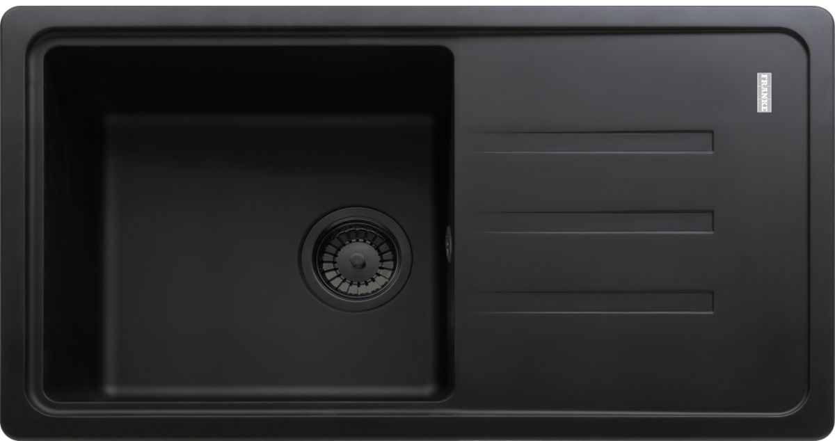 Franke Bliss zlewozmywak granitowy 78x43,5 cm czarny 114.0693.559