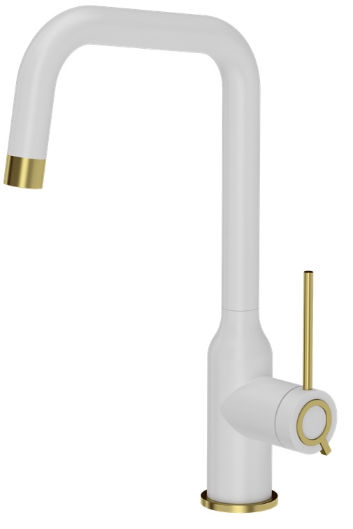 Quadron Natalie Q Line bateria kuchenna stojąca biała-złoto/stare złoto 3523501_WHMPVDG1