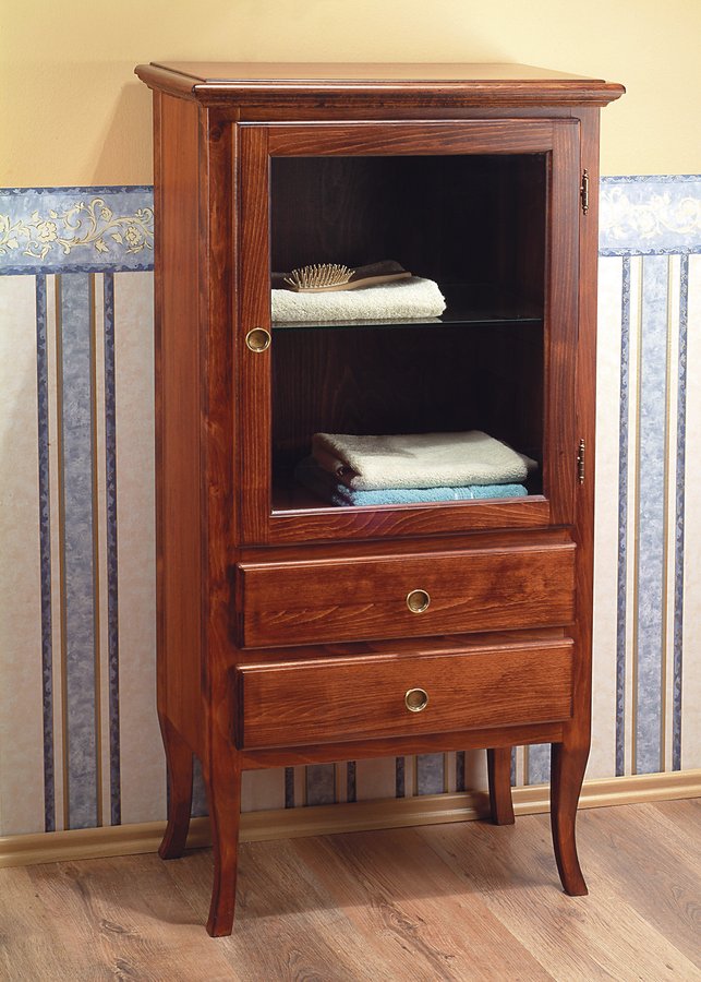 Sapho Retro szafka 60 cm boczna prawa stojąca drewno bukowe brąz 1699