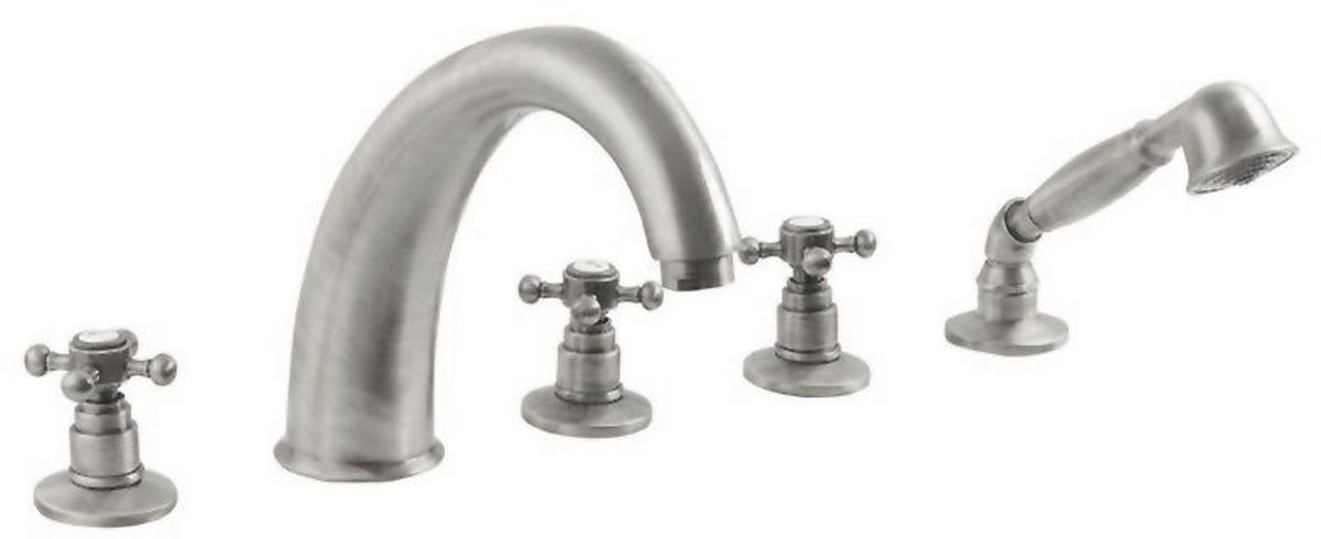 Sapho Antea bateria wannowo-prysznicowa 5-otworowa nikiel szczotkowany 3318