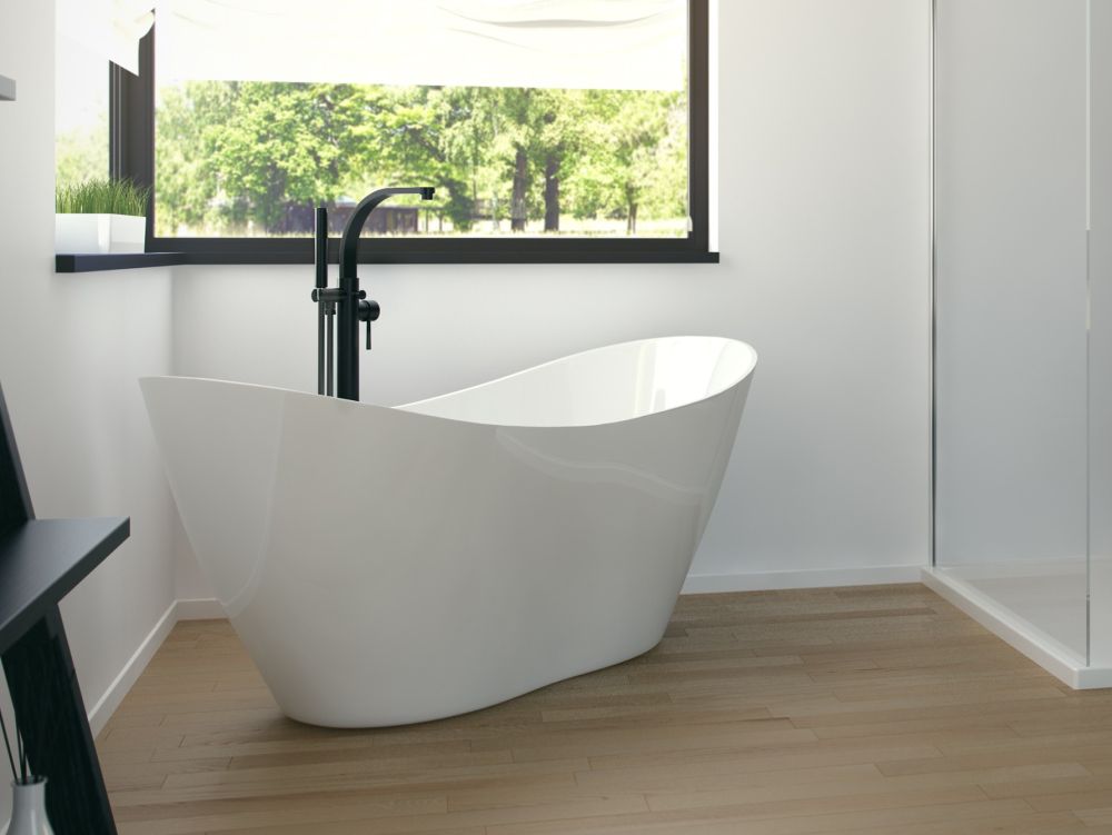 Besco Viya Matt wanna wolnostojąca 168x71,5 cm owalna biały mat #WMMB-170VKG