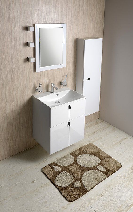 Sapho Mitra szafka 60 cm podumywalkowa wisząca biała MT061 - Wysyłka w 24h