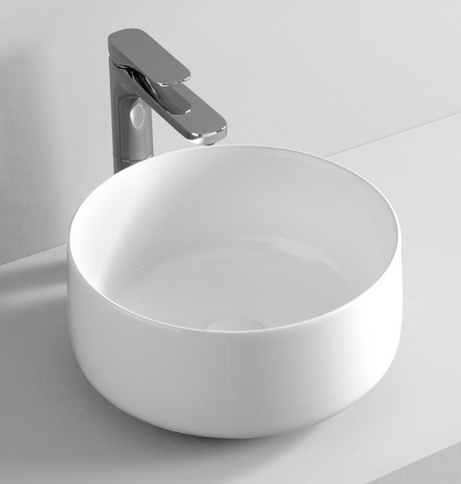 Art Ceram Cognac umywalka 35x35 cm okrągła nablatowa biała COL00405;00 - Wysyłka w 24h