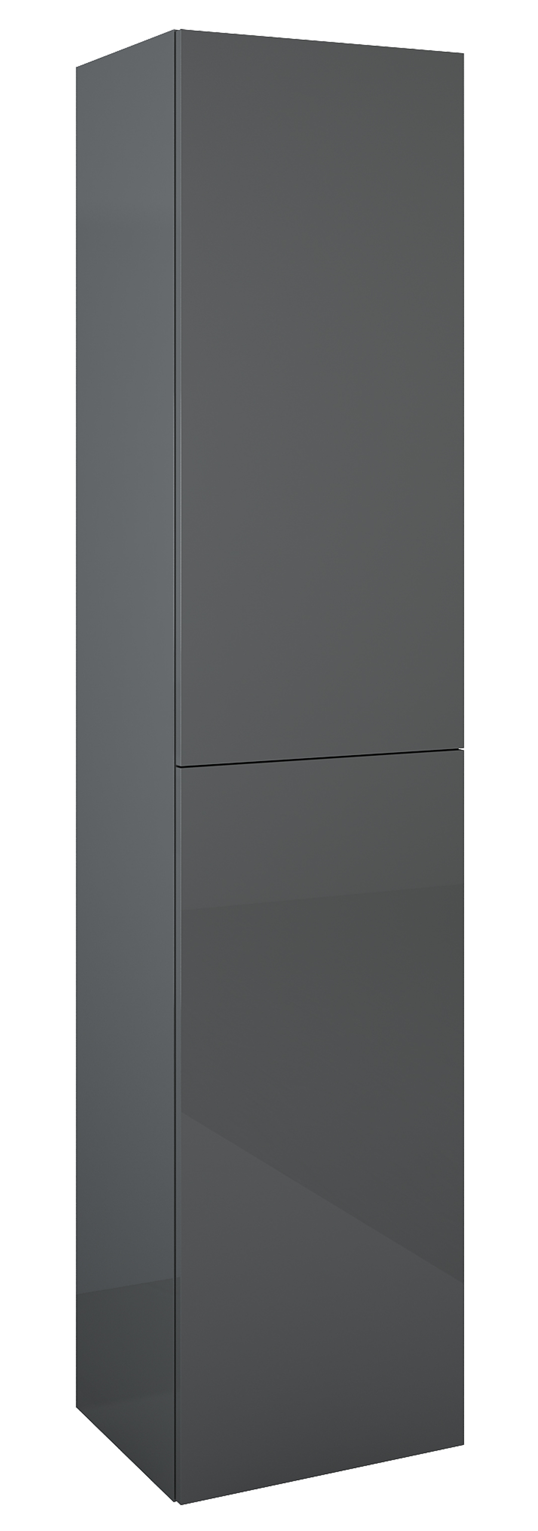 Roca Extra szafka 40x35,2x180 cm boczna wisząca antracyt połysk A857956153