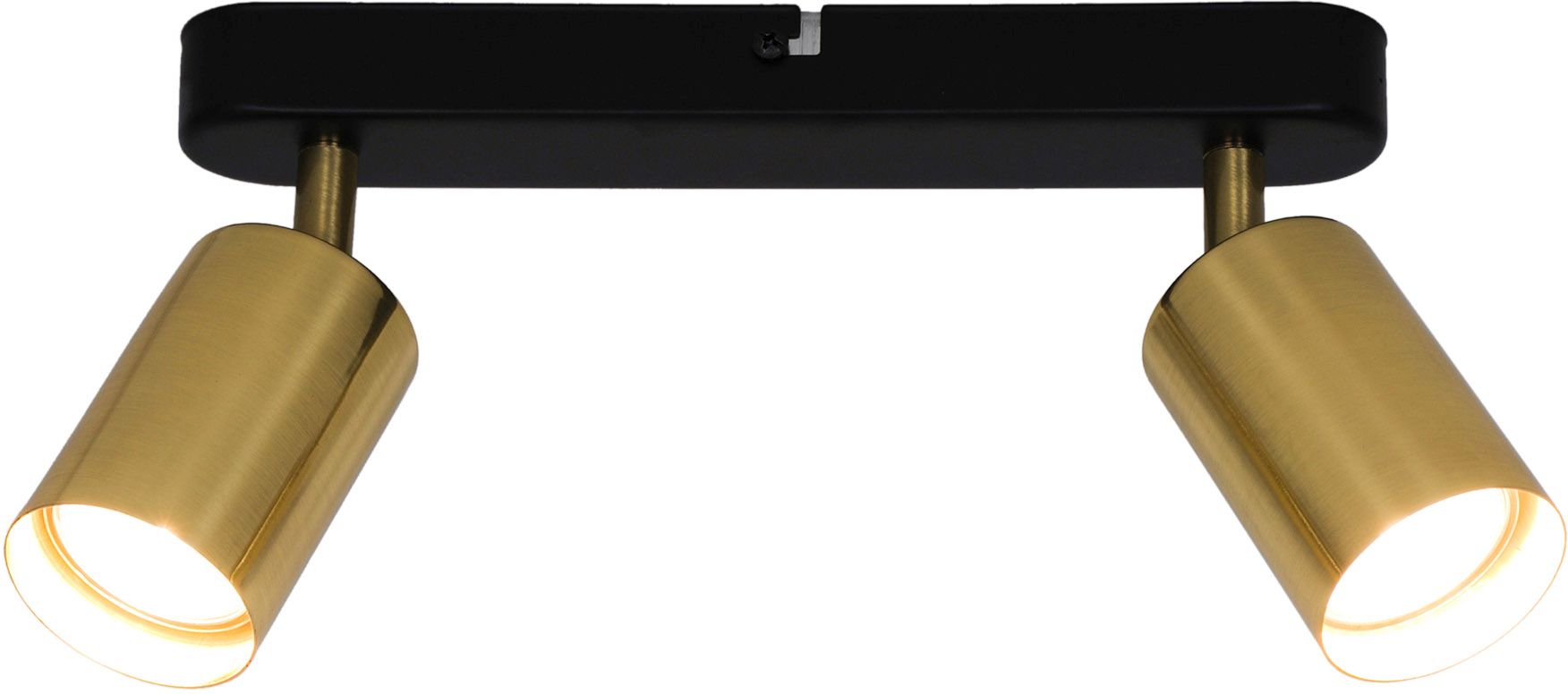 Zuma Line Vila lampa podsufitowa 2x50W złoto szczotkowane/czarny GU13013C-2B - Wysyłka w 24h