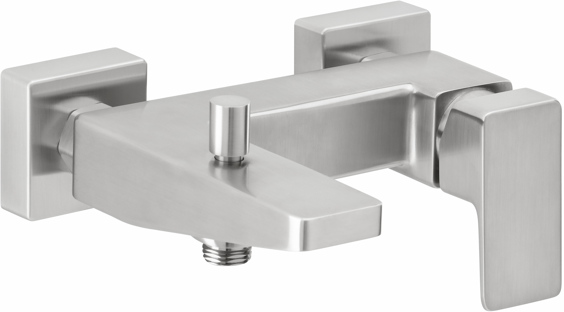 Herzbach Ceo iX-finish bateria wannowo-prysznicowa ścienna stal nierdzewna 36.220215.1.14