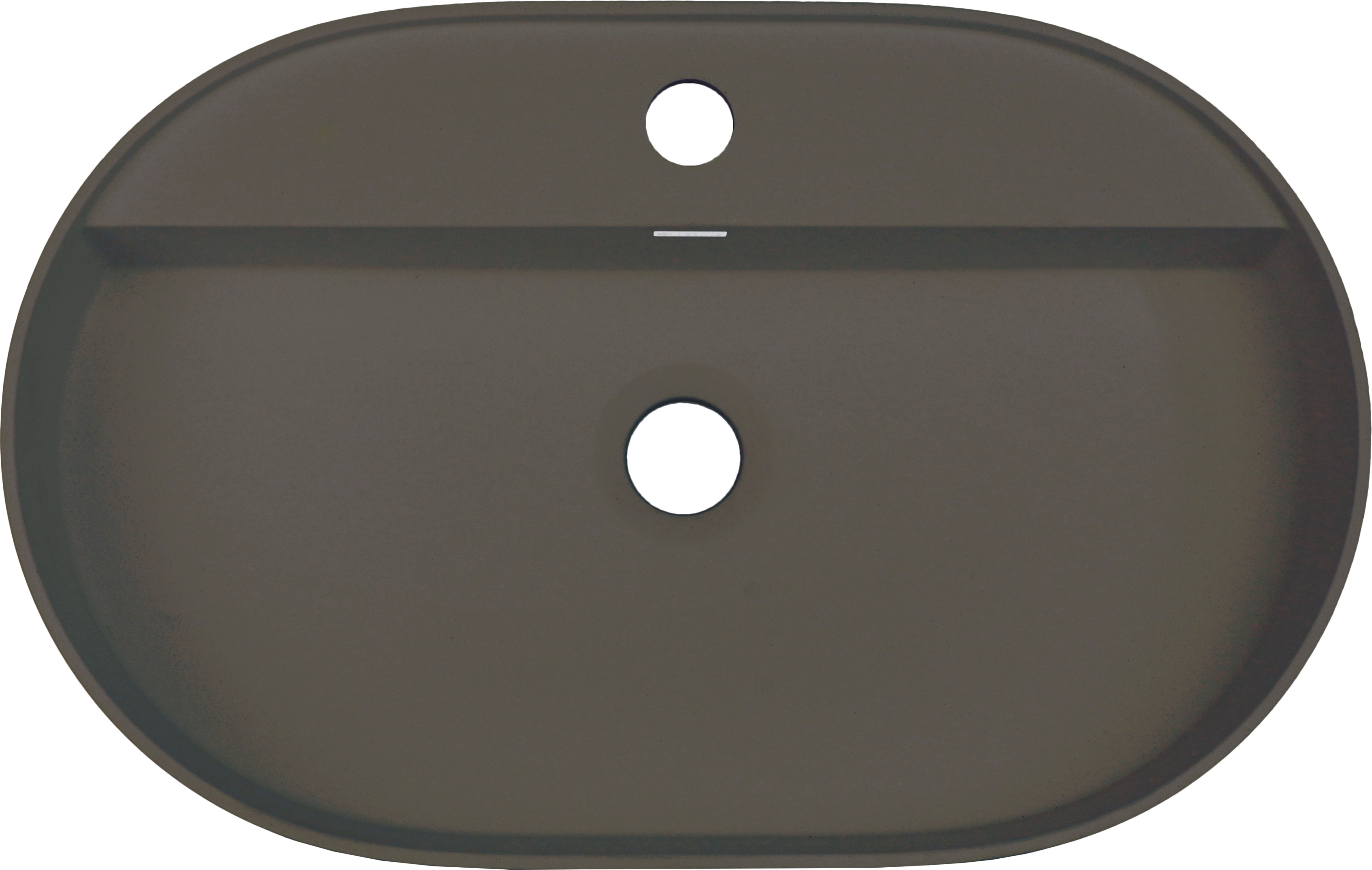 Deante Silia umywalka 55x35 cm owalna nablatowa antracyt CQS_TU6B - Wysyłka w 24h