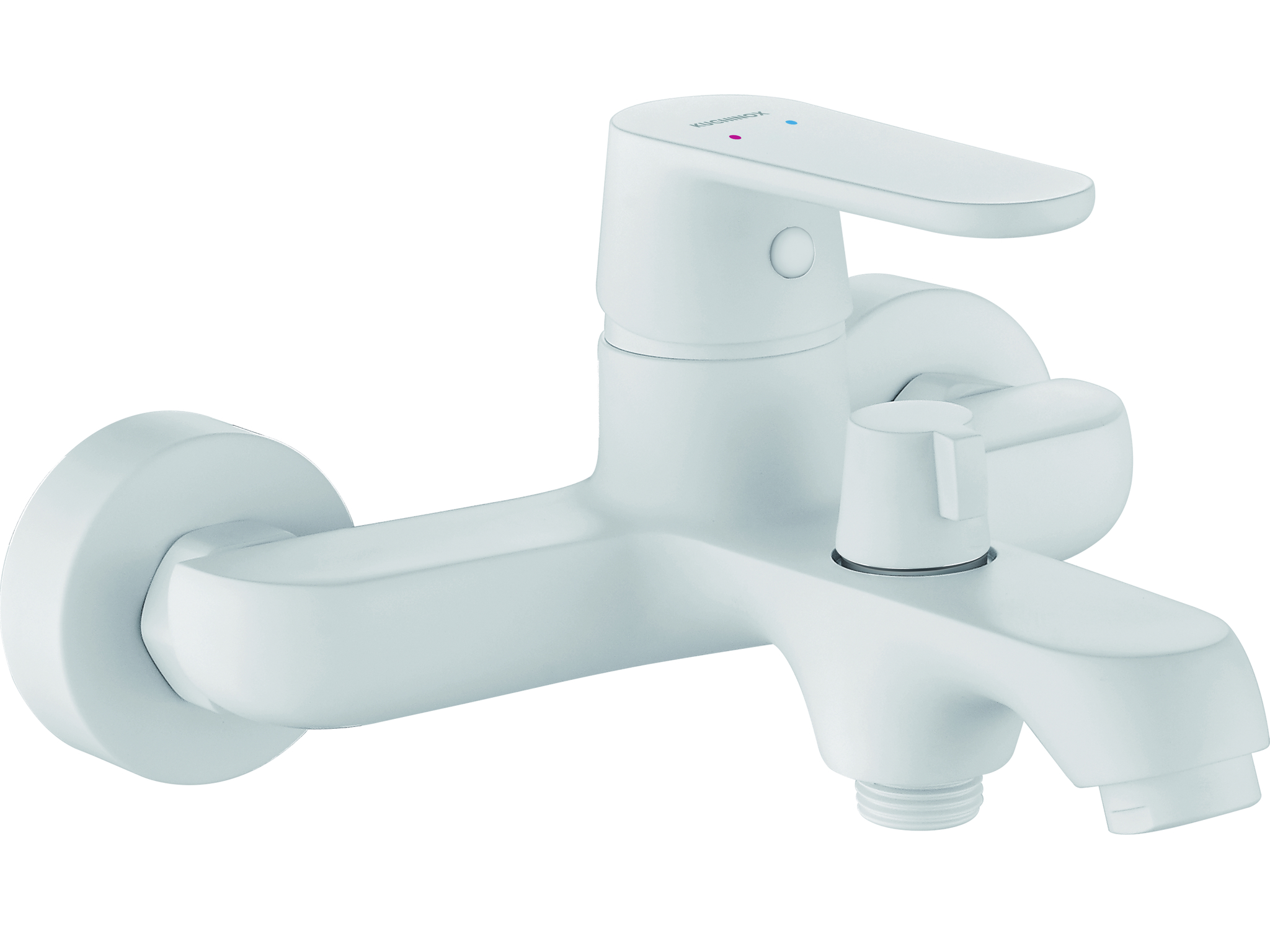 Kuchinox Dima bateria wannowo-prysznicowa ścienna biały mat BQD610D - Wysyłka w 24h