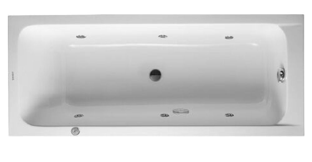 Duravit D-Code wanna z hydromasażem 170x70 cm prostokątna biała 760097000JP1000