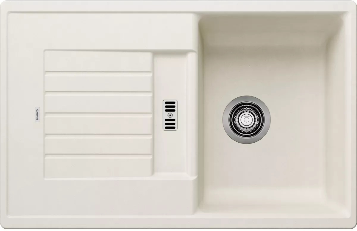 Blanco Zia 45 S zlewozmywak granitowy 78x50 cm delikatnie biały 527200